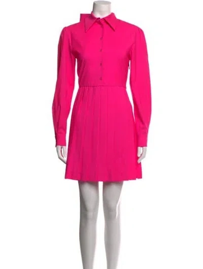 Pre-owned Msgm Mini Dress In Pink