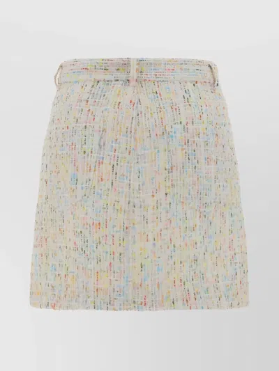 Msgm Mini Length Skirt With Pockets In Neutral
