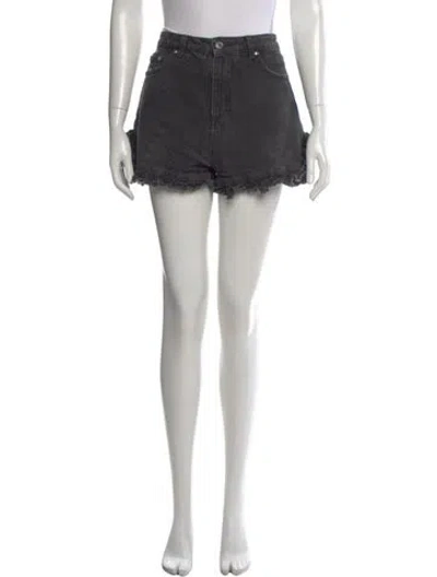 Pre-owned Msgm Mini Shorts In Black