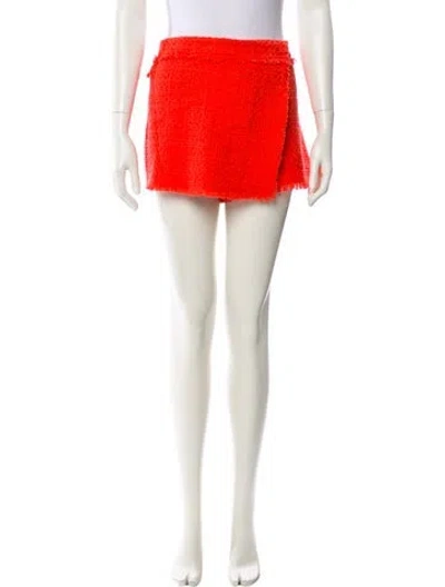 Pre-owned Msgm Mini Shorts In Orange