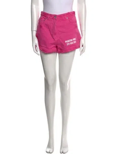 Pre-owned Msgm Mini Shorts In Pink