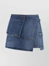 Msgm Mini Skirt In Denim