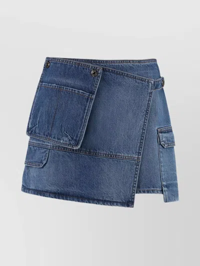 MSGM MINI SKIRT IN DENIM