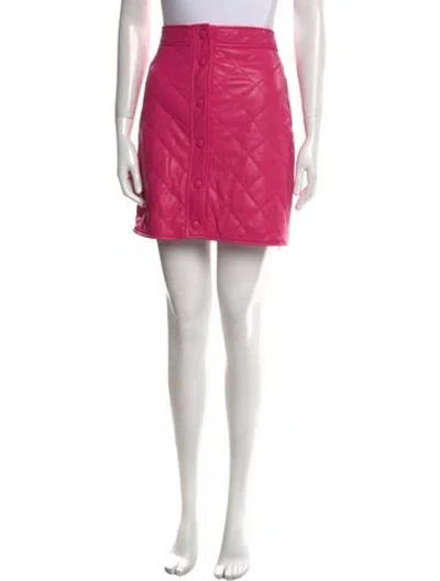 Pre-owned Msgm Mini Skirt In Pink