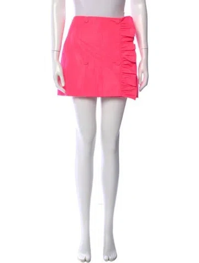 Pre-owned Msgm Mini Skirt In Pink