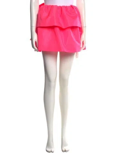 Pre-owned Msgm Mini Skirt In Pink