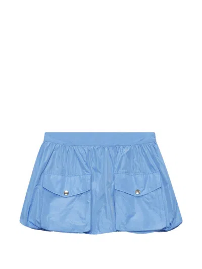 MSGM Light blue miniskirt with pockets MSGM