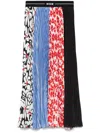Msgm Mix-print Midi Skirt In Black