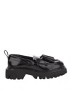 Msgm Mocasines - Negro In Negro