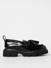 Msgm Leather Loafer In Black