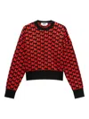 Msgm Monogram-logo Sweatshirt In Multi