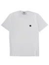 Msgm Crew Neck Short Sleeve Fitted Top In White