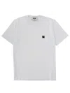Msgm Monogram Logo T-shirt In White