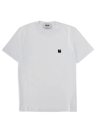 MSGM MSGM MONOGRAM LOGO T SHIRT