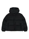 Msgm Ripstop Nylon Puffer Jacket Unisex In Black