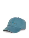 Msgm Motif-print Cap In Blue