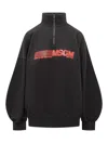 Msgm Balloon-sleeve Sweatshirt In Black