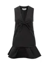 Msgm Vestido Midi - Negro In Black