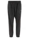 Msgm Logo Print Track Pants In Black