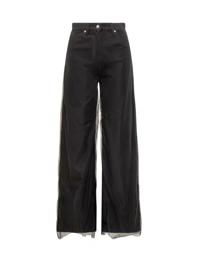 Msgm Panelled Trousers In Black