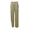 Msgm Multi-colour Printed Viscose Satin Trousers In Multicolor