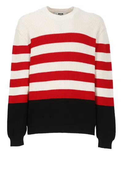 MSGM MULTICOLOR COTTON SWEATER