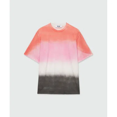 Msgm Multicolor Cotton T-shirt