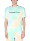 Msgm Multicolor Graphic T-shirt In Green