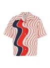 Msgm Multicolor Shirt With Classic Collar