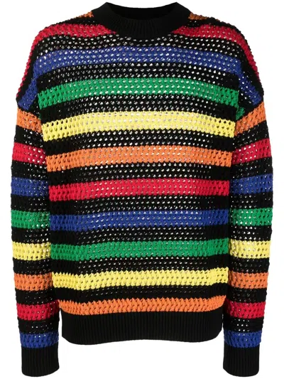 MSGM MULTICOLOR STRIPED JUMPER