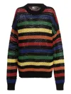 Msgm Multicolor Striped Sweater Sweaters And Cardigans Multicolor In Multicolor