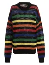 Msgm Multicolor Striped Sweater Sweaters And Cardigans Multicolor