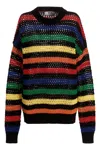 Msgm Multicolor Striped Sweater Sweaters And Cardigans Multicolor