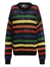 Msgm Multicolor Striped Jumper In Multicolor