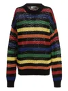 Msgm Multicolor Striped Sweater Sweaters And Cardigans Multicolor In Multicolor