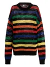 Msgm Multicolor Striped Sweater Sweaters And Cardigans Multicolor