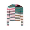 Msgm Multicolor Sweater For Girl With Logo In Multicolor