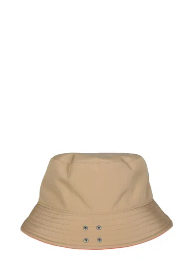 Msgm Multicolor Two-tone Solid Bucket Hat In Purple