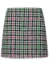 Msgm Multicolored Wool Skirt