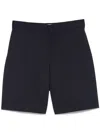 Msgm Blue Virgin Wool Shorts