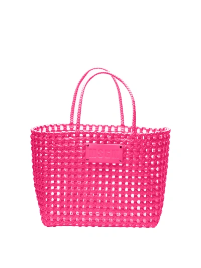 Msgm Net Bag Gm In Pink