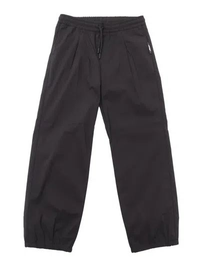 Msgm Kids' Nylon Pants Boy In Black