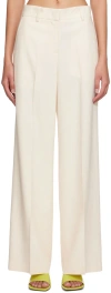 Msgm Cropped Straight-leg Trousers In 4 Milk