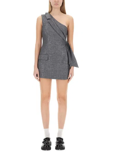 MSGM MSGM ONE-SHOULDER DRESS