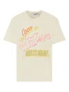 Msgm Open Milano Crystal-embellished T-shirt In Neutral