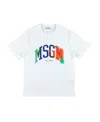 Msgm Open-necked Black Shirt In White