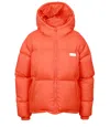 Msgm Logo-plaque Puffer Jacket In Orange