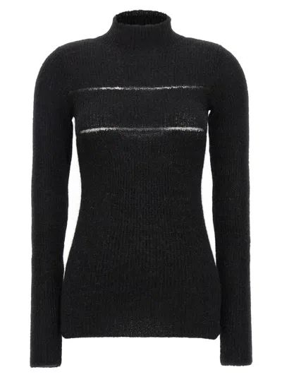 MSGM ORGANZA INSERT SWEATER