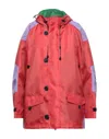 Msgm Overcoats In Red