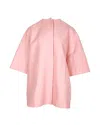 Msgm Oversized Coat In Light Pink Virgin Wool In Pink